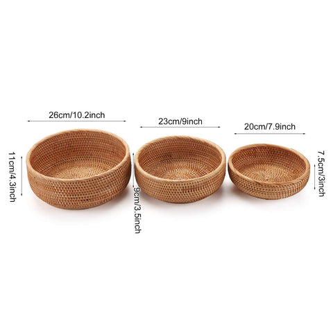 DECRAFTS nested bowls stacked compactly demonstrating space saving storage