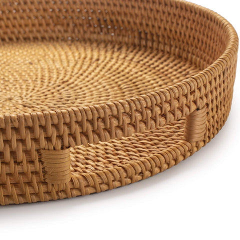 DECRAFTS close up of woven rattan texture highlighting handcrafted detail