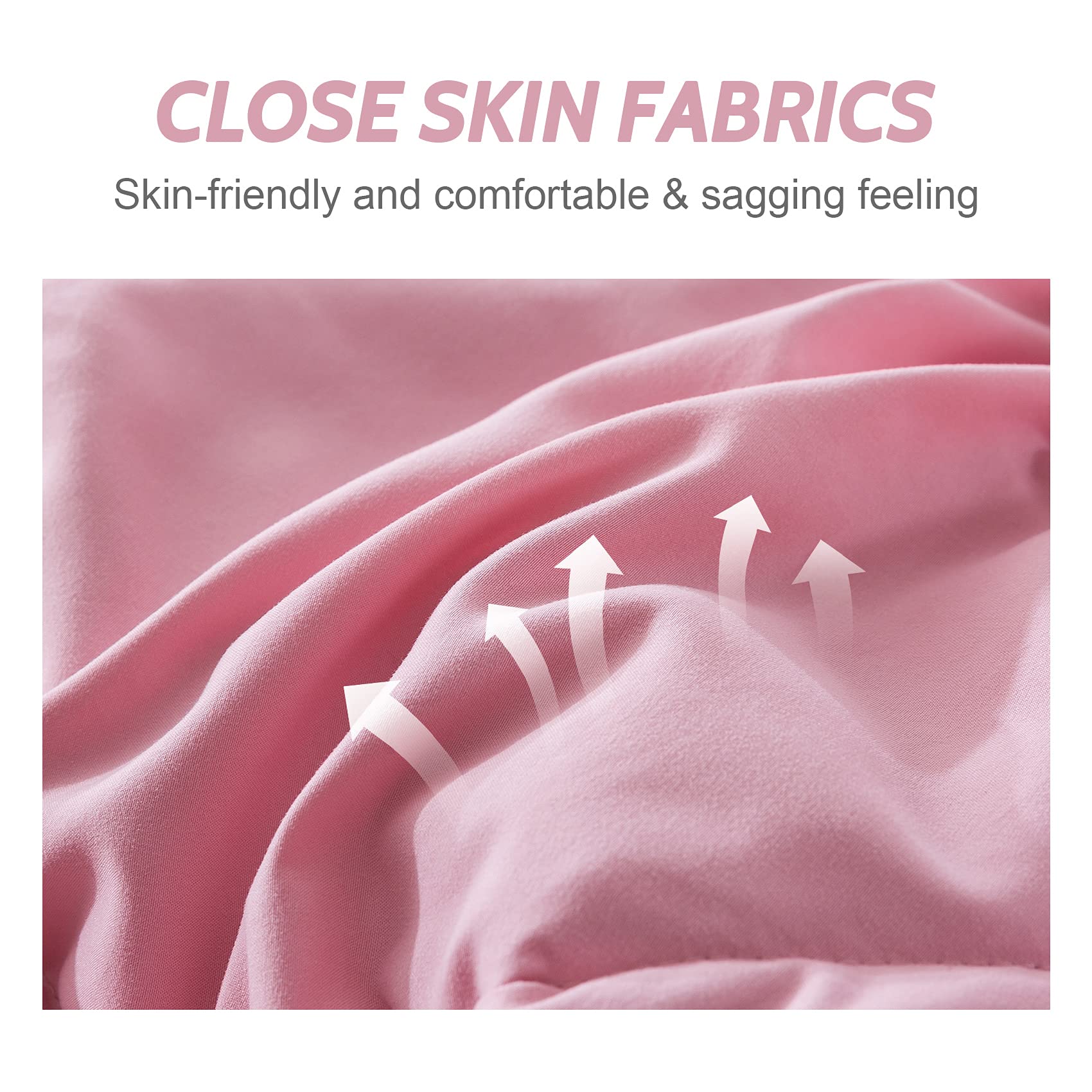 Decroom comforter fabric texture closeup revealing soft breathable surface