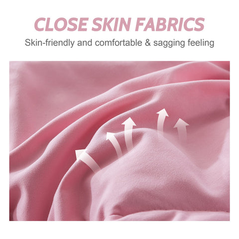 Decroom comforter fabric texture closeup revealing soft breathable surface