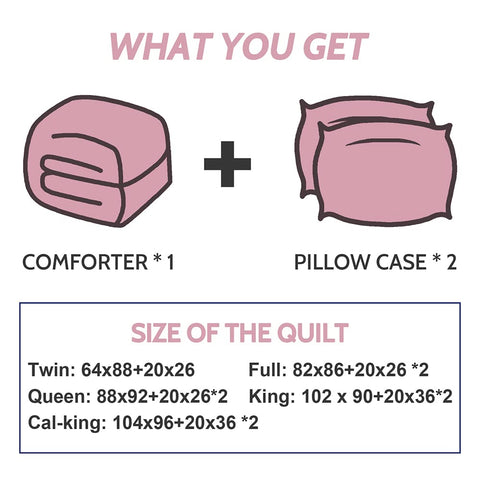Decroom comforter rolled packaging demonstrating compact shipping convenience