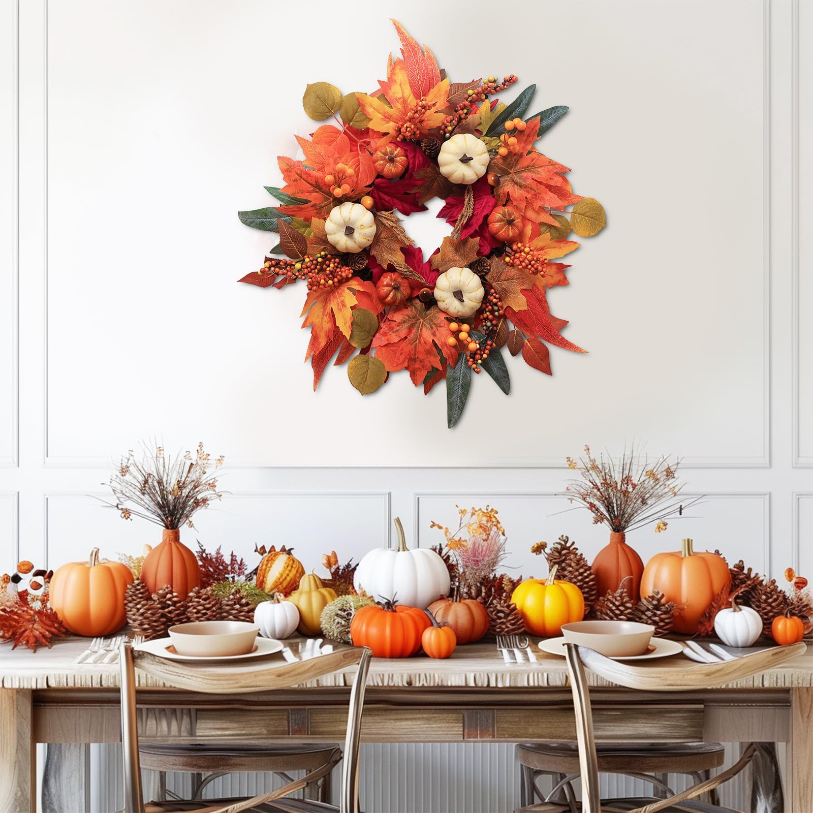 DECSPAS lifestyle entryway decor showing cohesive fall styling inspiration