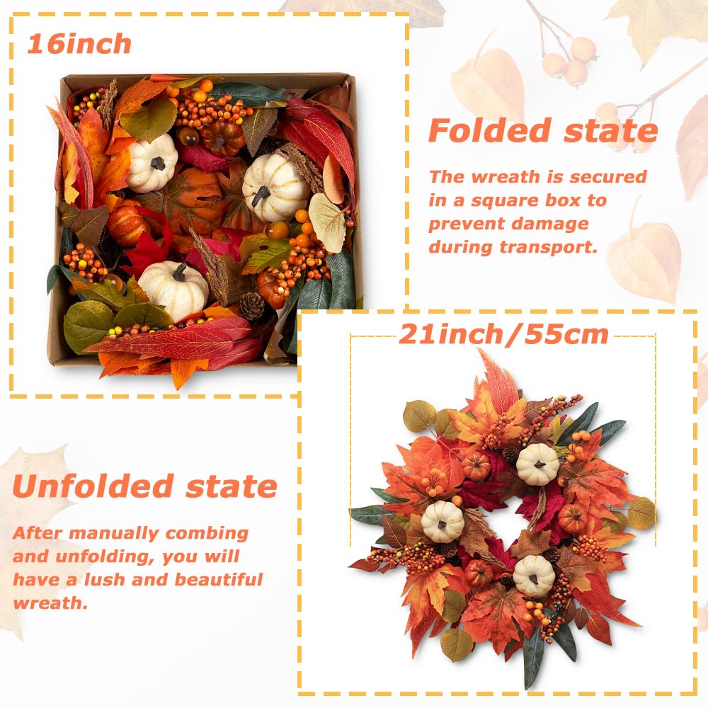 DECSPAS pumpkin and berry detail showing handcrafted accents that add charm