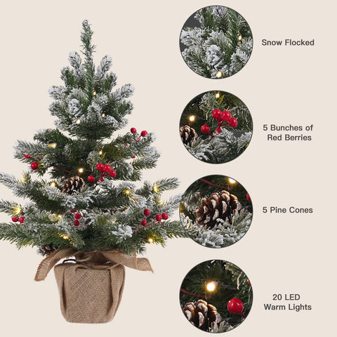 DECSPAS tabletop in a living room setting adding festive charm and space-saving benefit