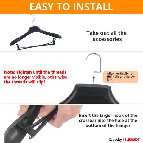 DEDU boxed pack of 15 hangers ready for easy unboxing and assembly