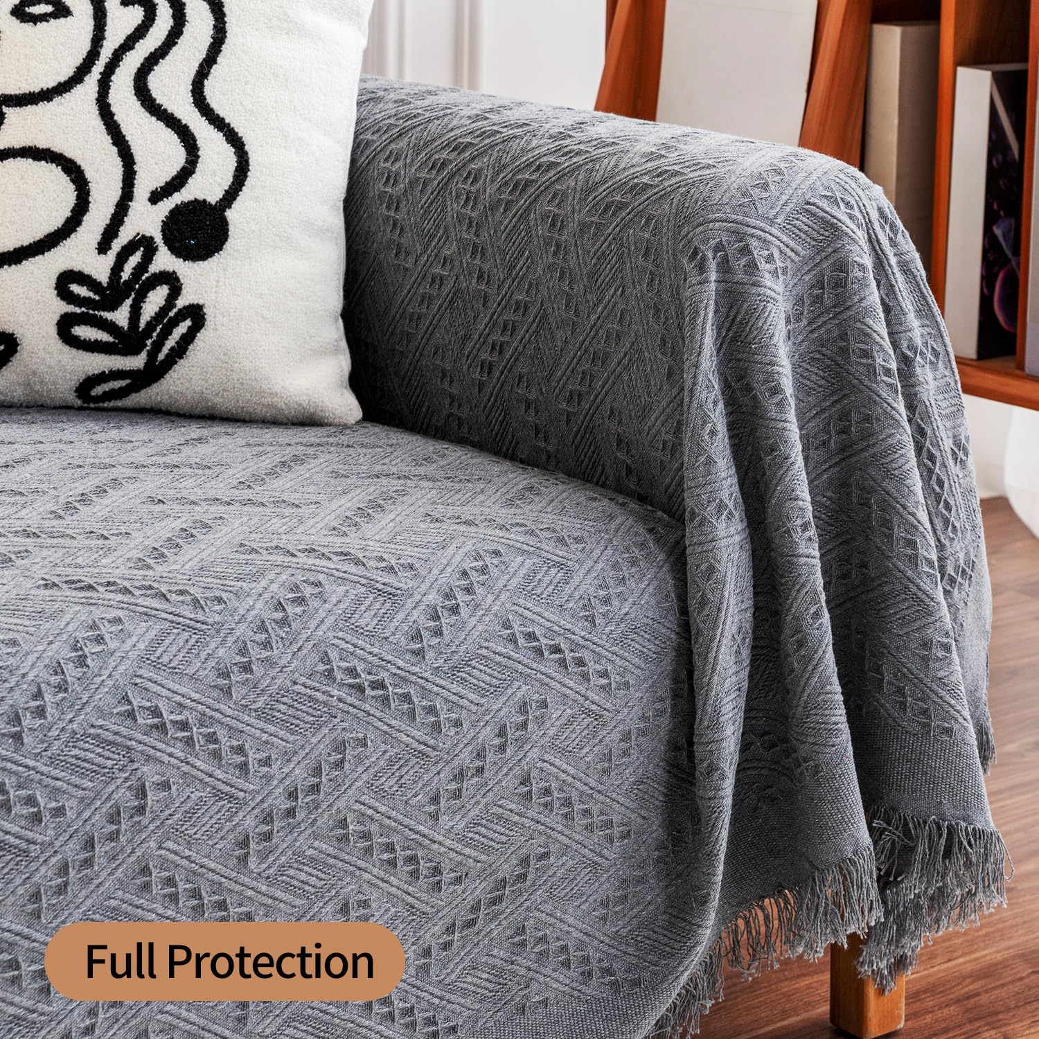 Deep Dream fringe edge detail highlighting reinforced stitching and decorative finish