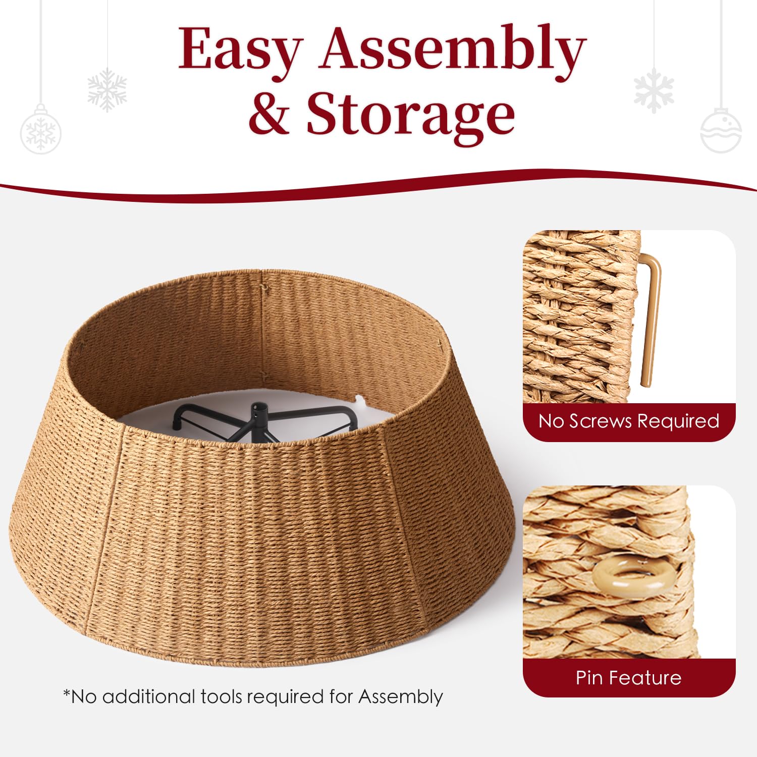 Deerher flat-folded panels for compact storage and off-season saving