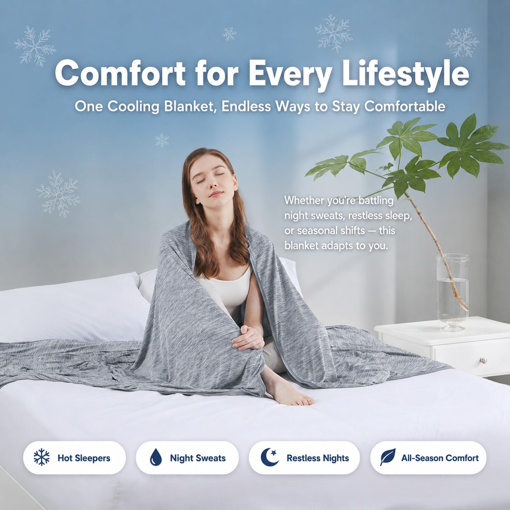 Degrees of Comfort blanket edge with sewn label showing durable construction benefit