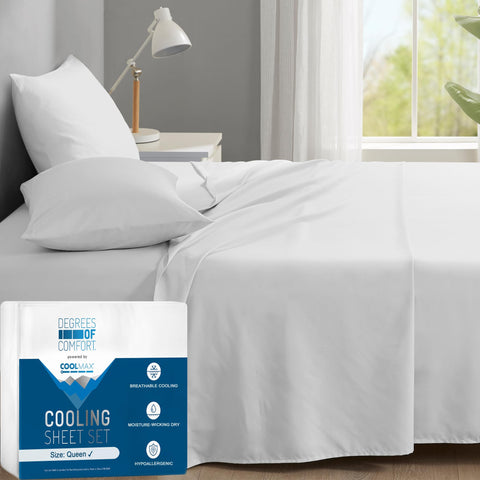 Degrees of Comfort front packaging showing set and features for cooler sleep