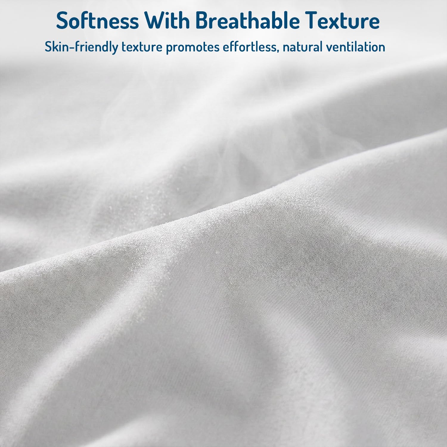 Degrees of Comfort two pillowcases close-up showing soft edges and durable stitching