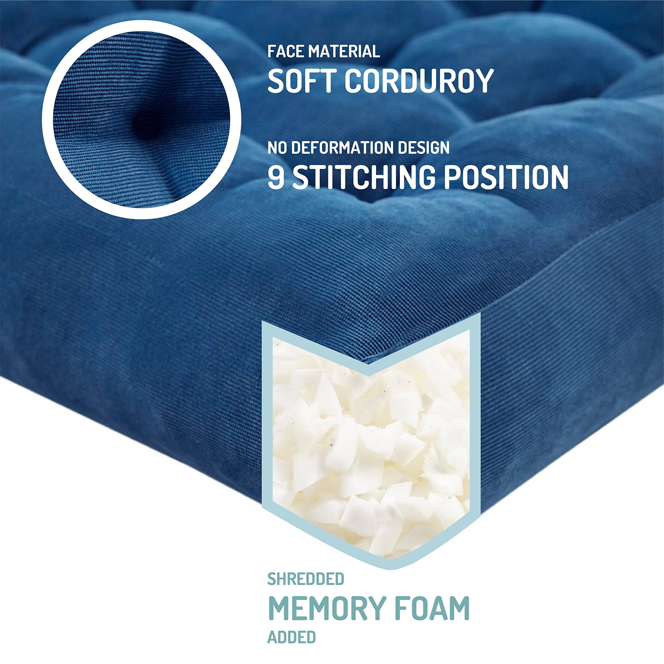 Degrees of Comfort corduroy close-up texture for breathable, comfortable seating