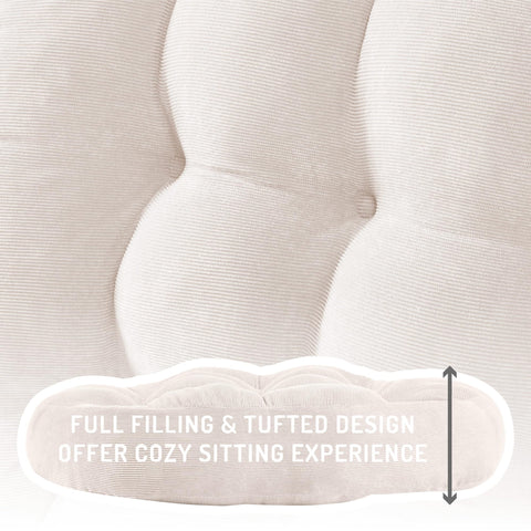 Degrees of Comfort tufting detail demonstrating reduced bunching and maintained shape