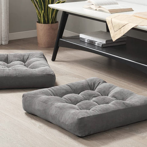 Degrees of Comfort front view showing both 22 inch square pillows and comfortable seating
