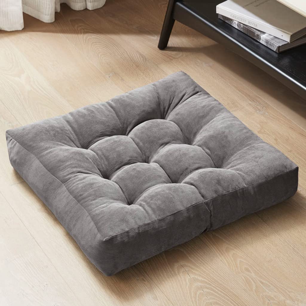 Degrees of Comfort front view showing large grey square cushion and relaxed seating benefit