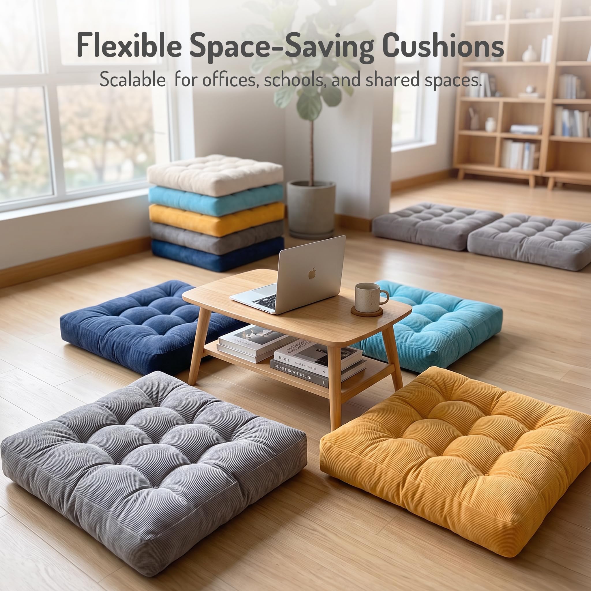 Degrees of Comfort in living room setting offering portable extra seating for guests