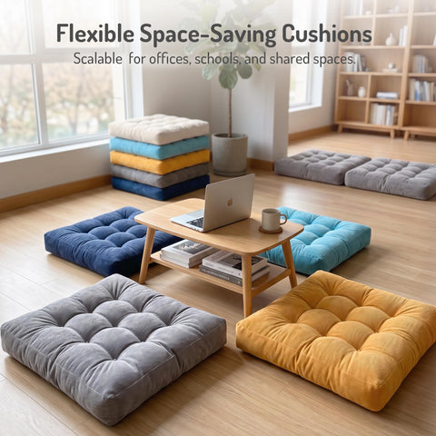 Degrees of Comfort in living room setting offering portable extra seating for guests