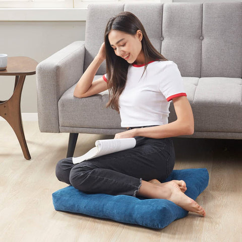 Degrees of Comfort lifestyle living room scene illustrating portable extra seating
