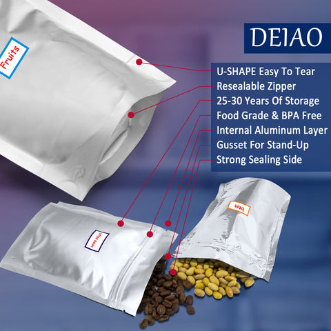 DEIAO 400cc oxygen absorbers displayed outside their sealed packs for reliable oxygen removal