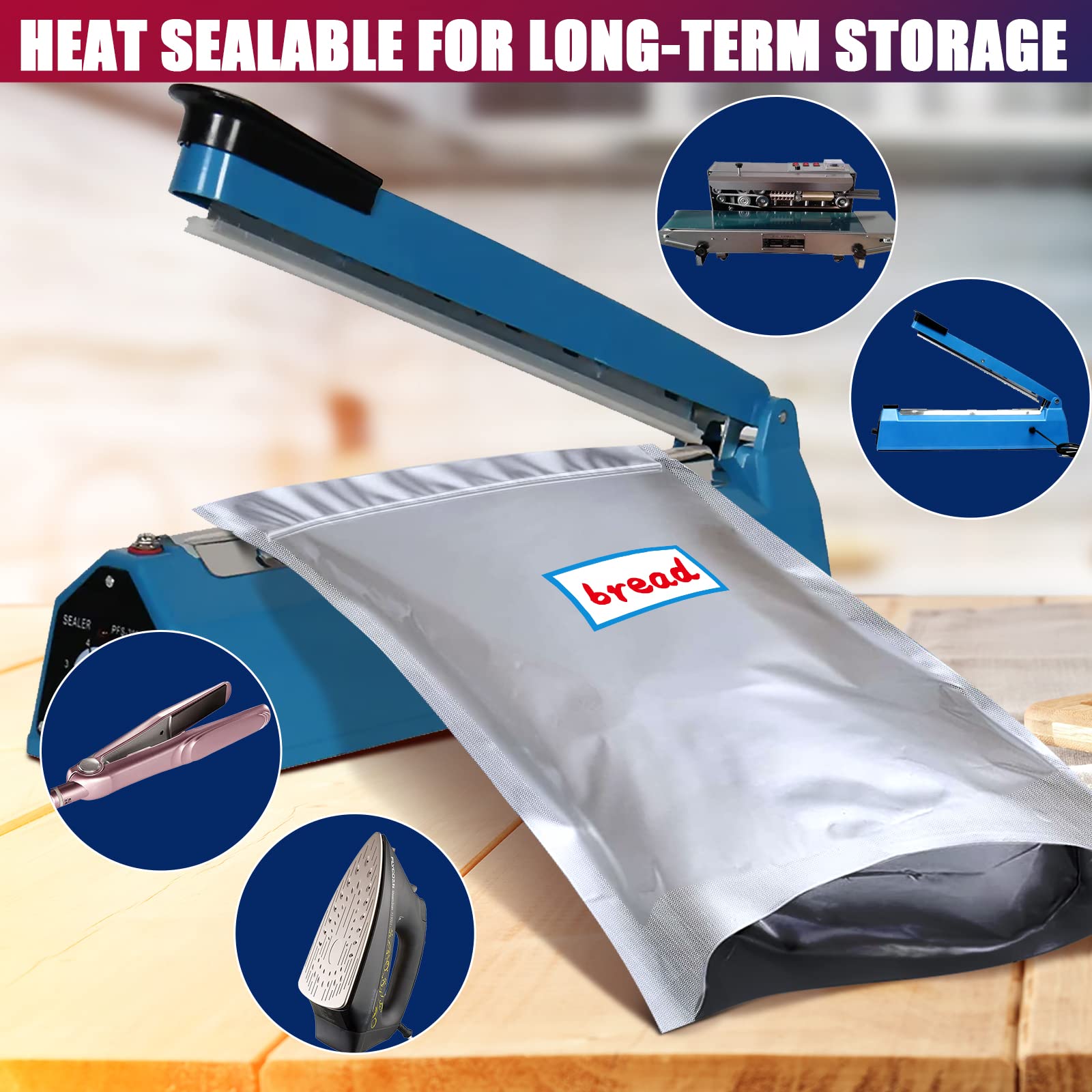 DEIAO small bags holding spices beside a ruler to show compact organization benefits