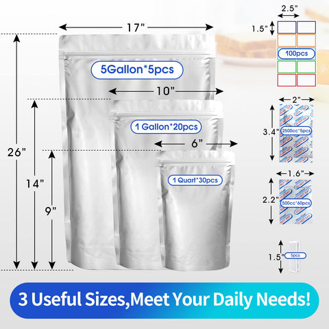 DEIAO close-up of ziplock and heat-seal area for reliable resealing and long storage