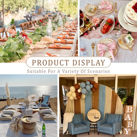 Dekafri in outdoor brunch scene adding airy pink color and charm