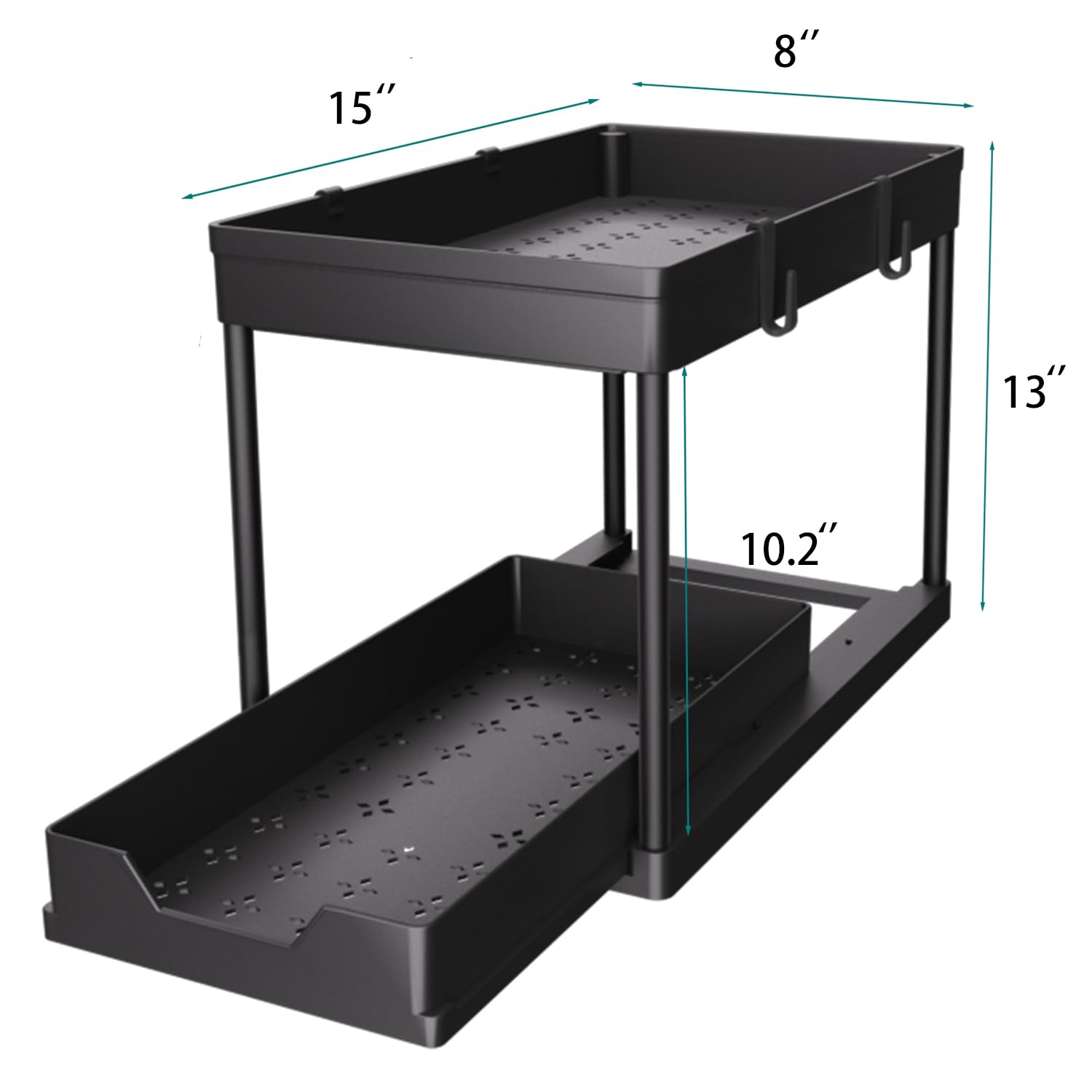 DEKAVA close-up of sliding rail demonstrating smooth glide and easy reach