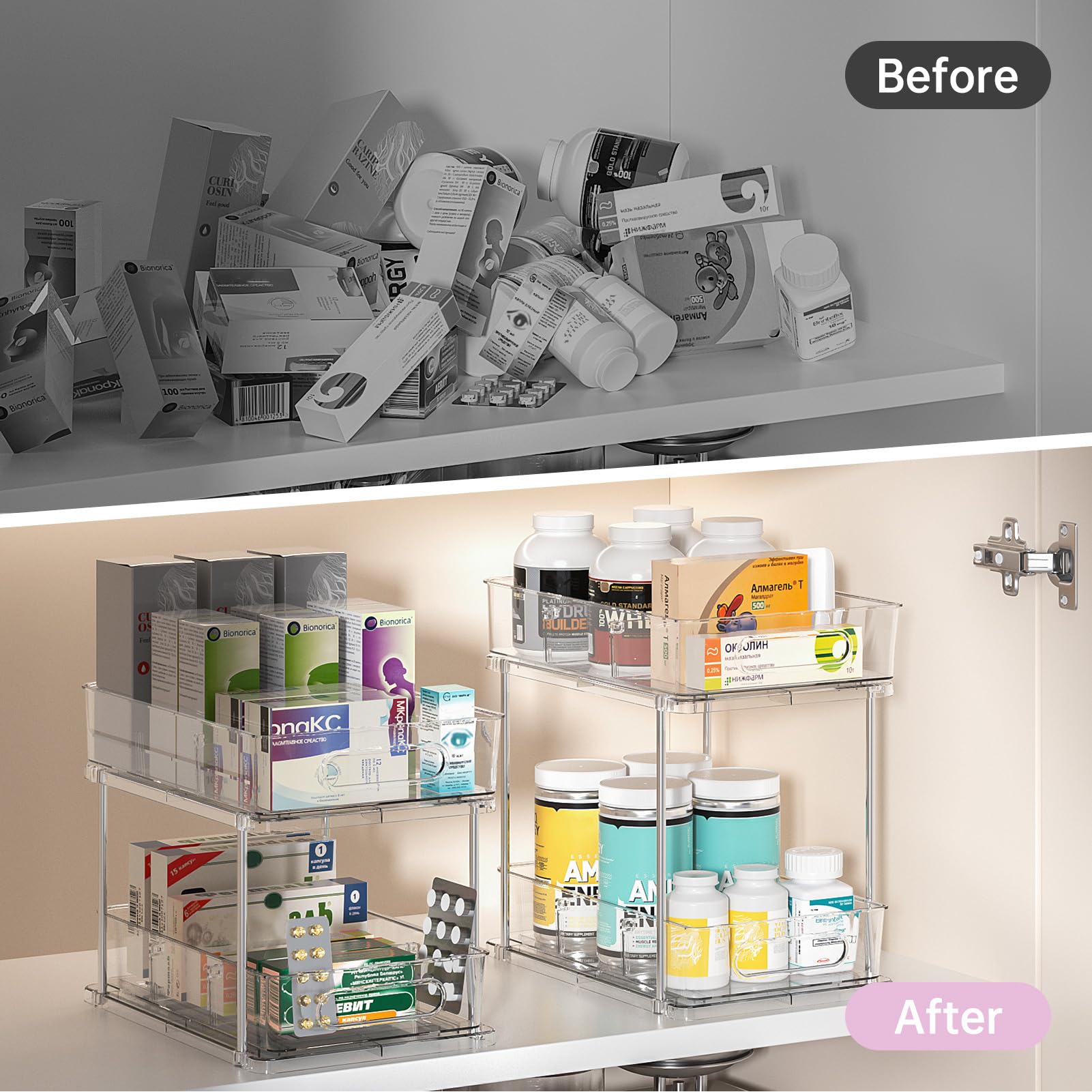 Delamu adjustable divider inserted highlighting customizable compartments and order