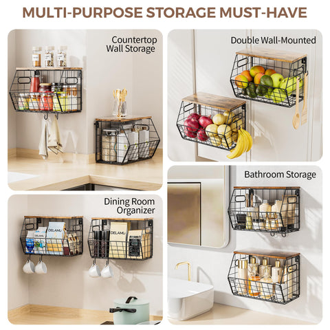 Delamu hanging on wall in pantry, saving countertop space and improving accessibility