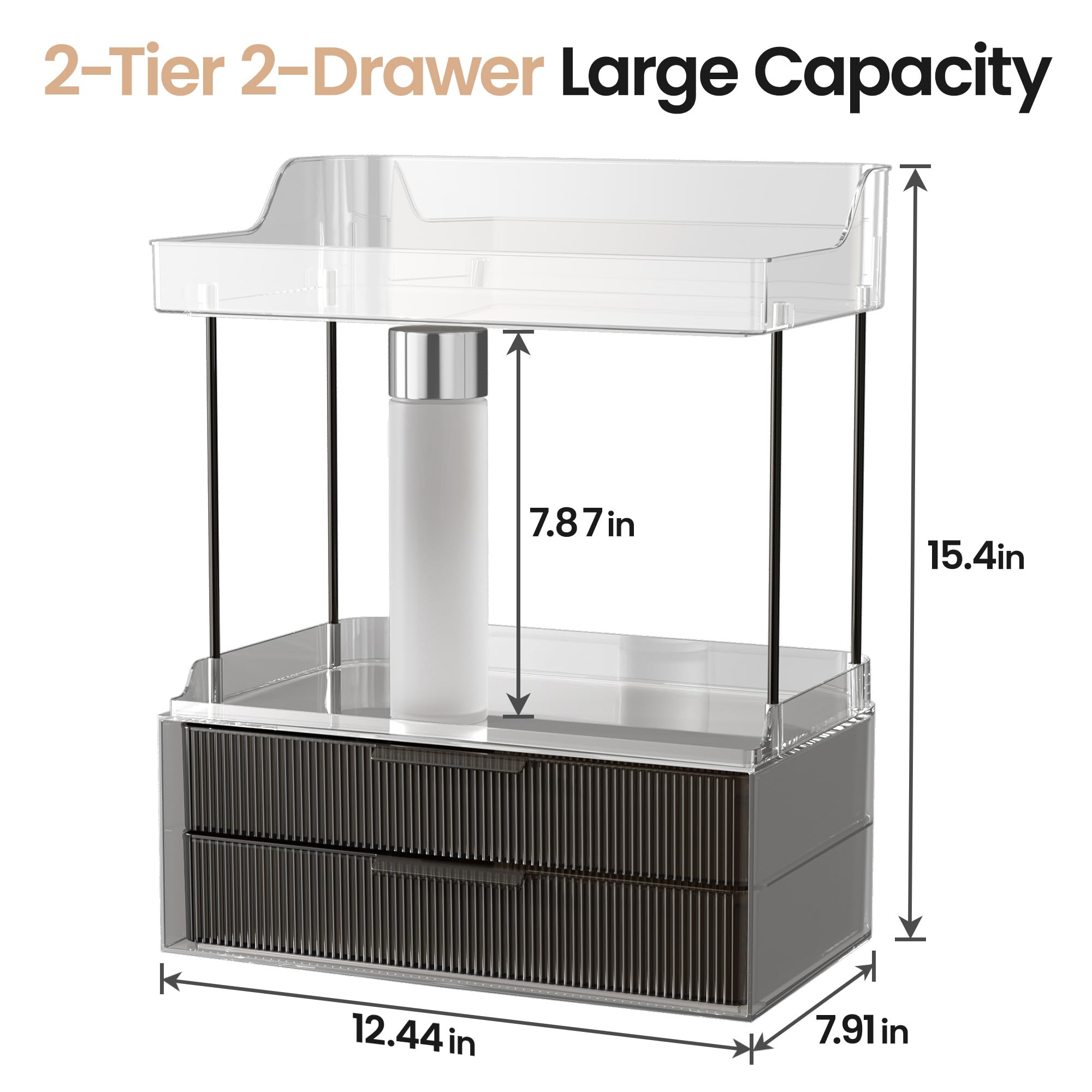 Delamu next to hand to show compact scale and space-saving benefit