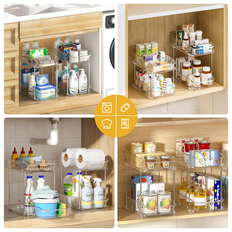 Delamu stacked taller and shorter units demonstrating space-saving versatility