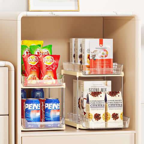 Delamu stacked three units to save vertical space and increase organized capacity