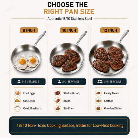 DELARLO pan with glass lid on stovetop letting you monitor food and retain warmth