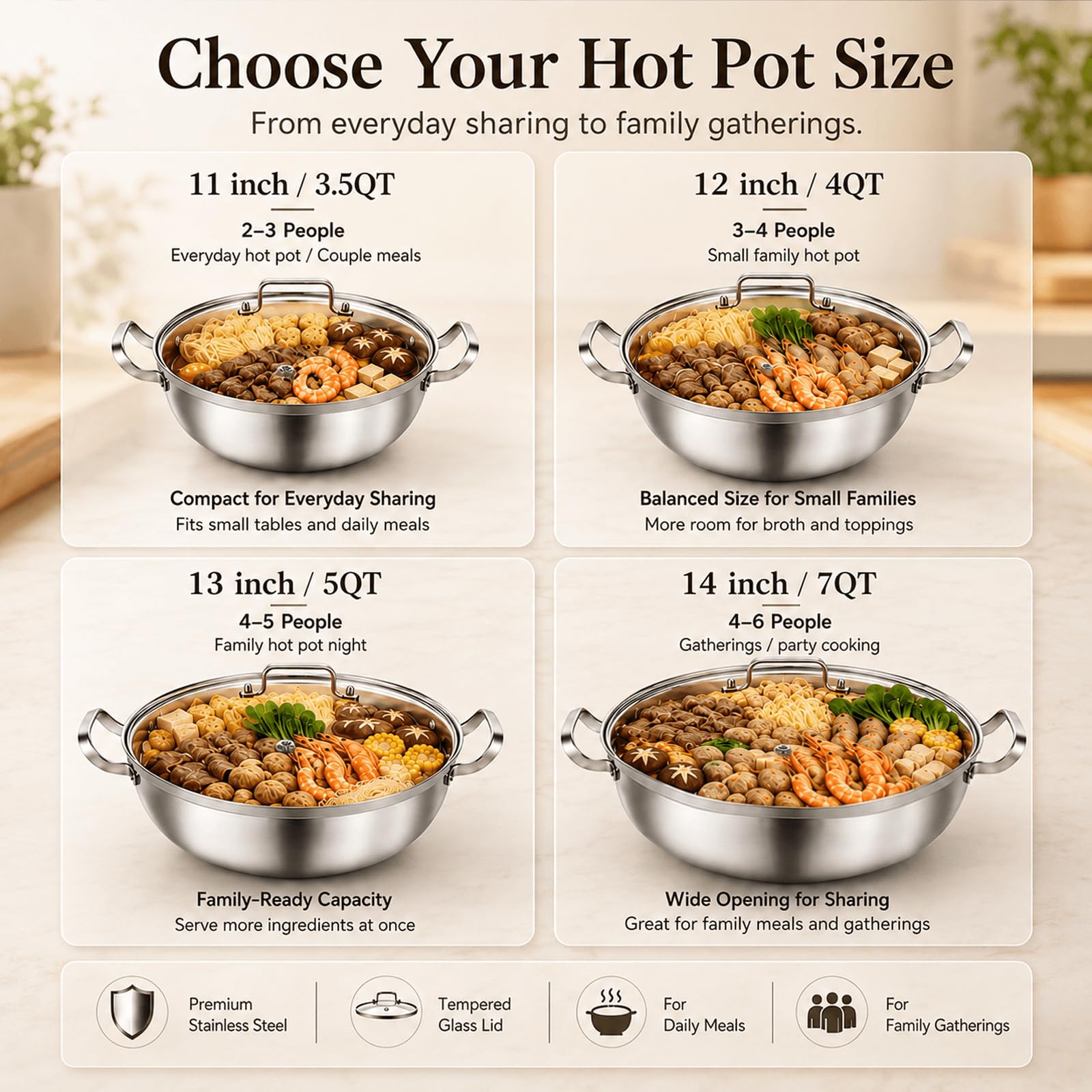 DELARLO pan on gas stovetop in use, delivers even fast heating