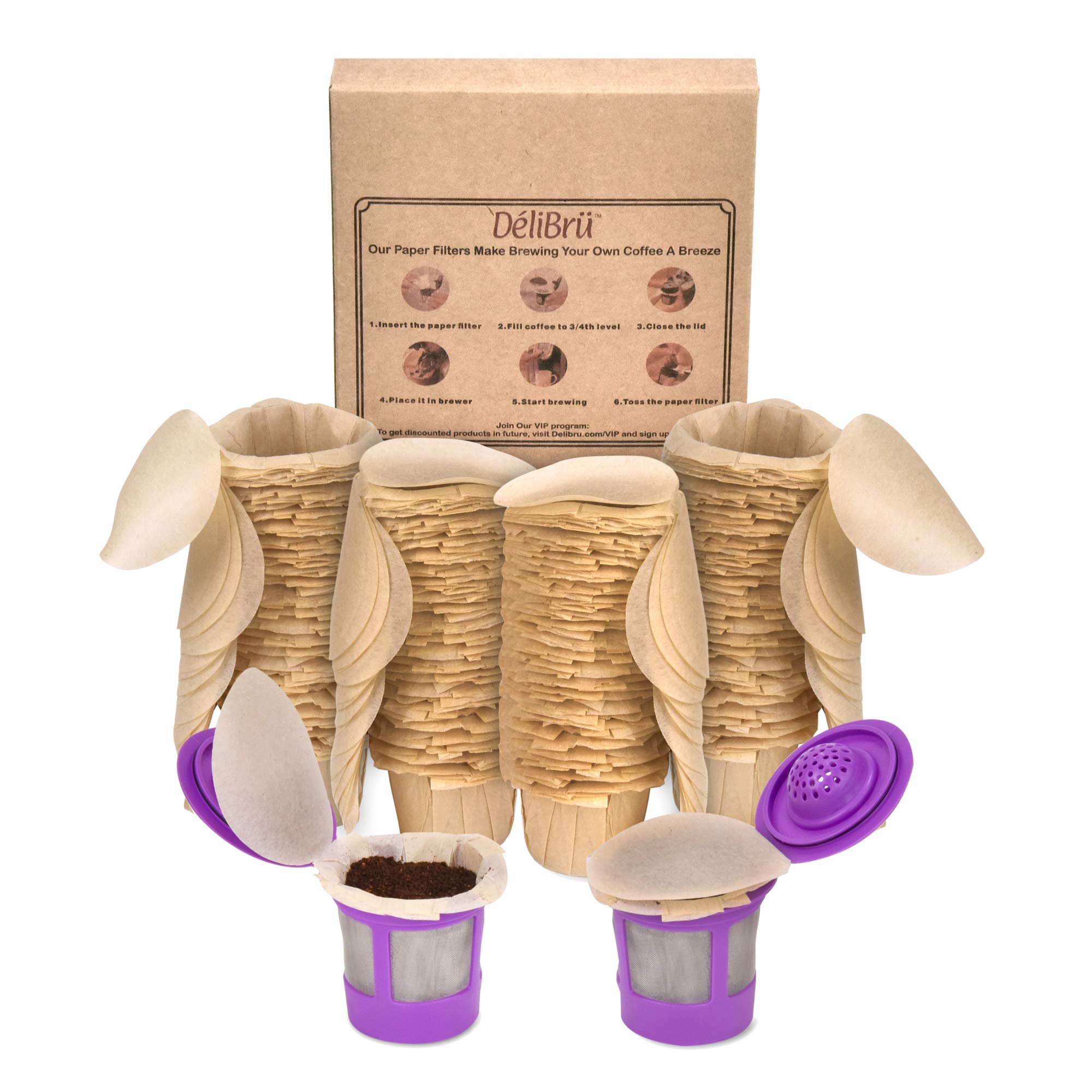 Delibru front packaging showing 300-count pack and eco benefit