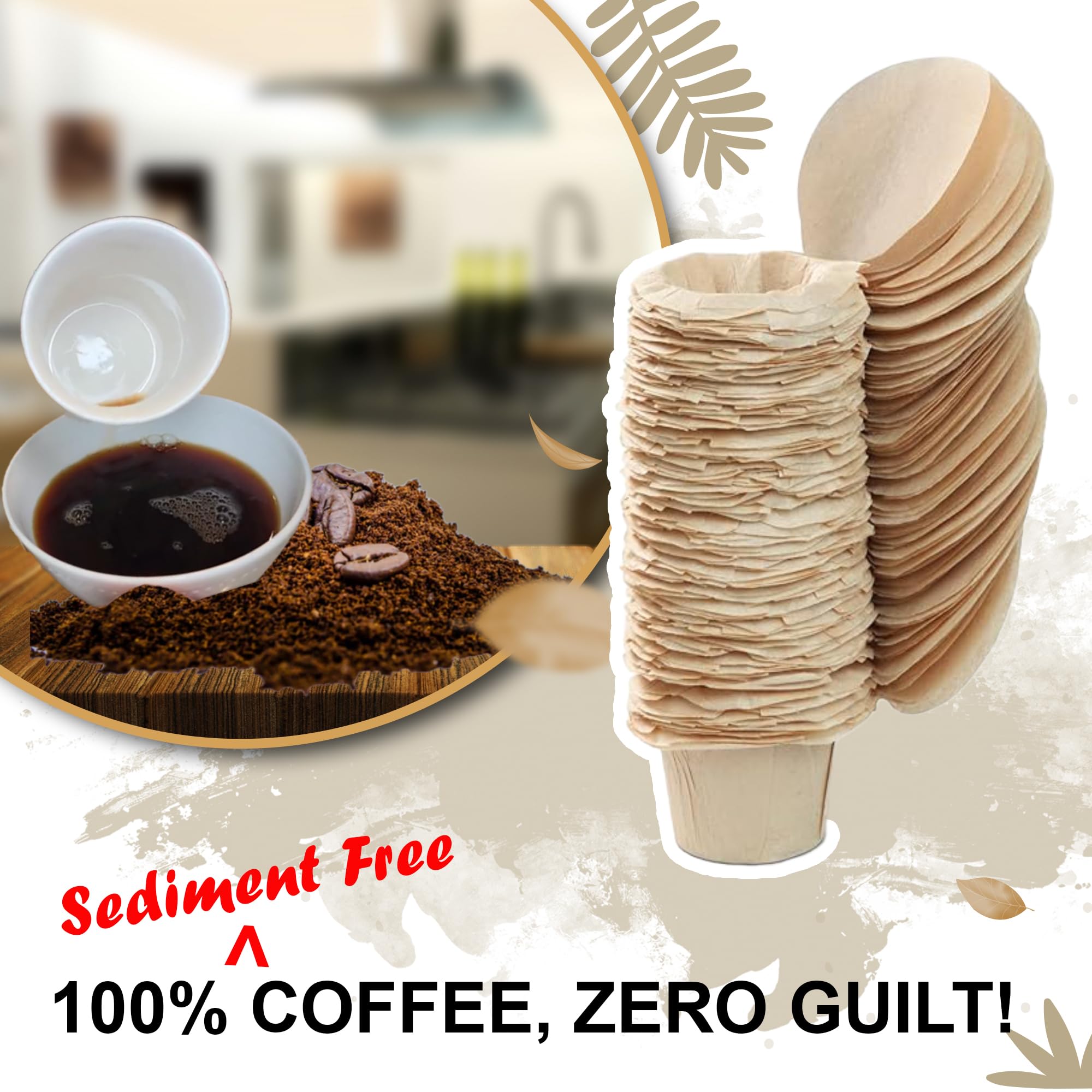 Delibru filter beside a K-Cup illustrating compatible size