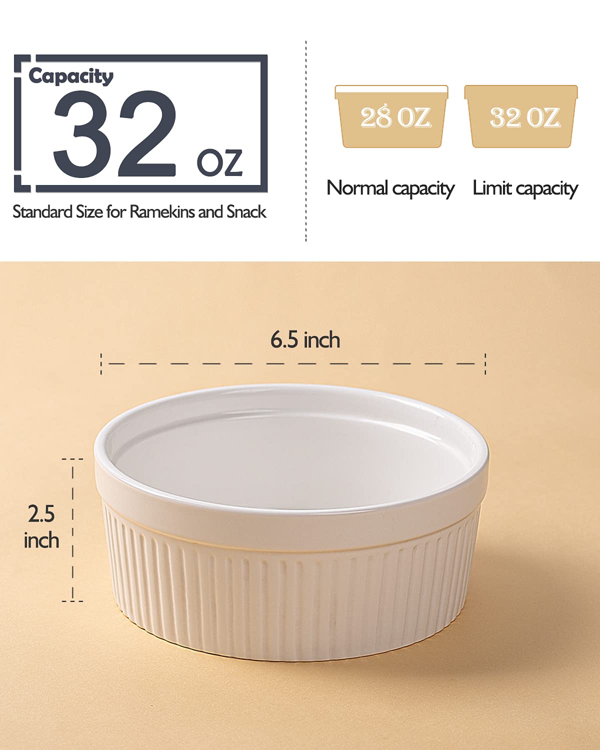 DELLING ramekin baking a pot pie in an oven demonstrating heat tolerance