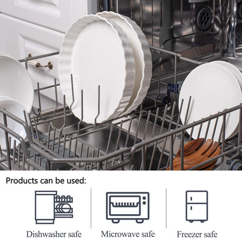DELLING two pans stacked to show depth and compact storage convenience