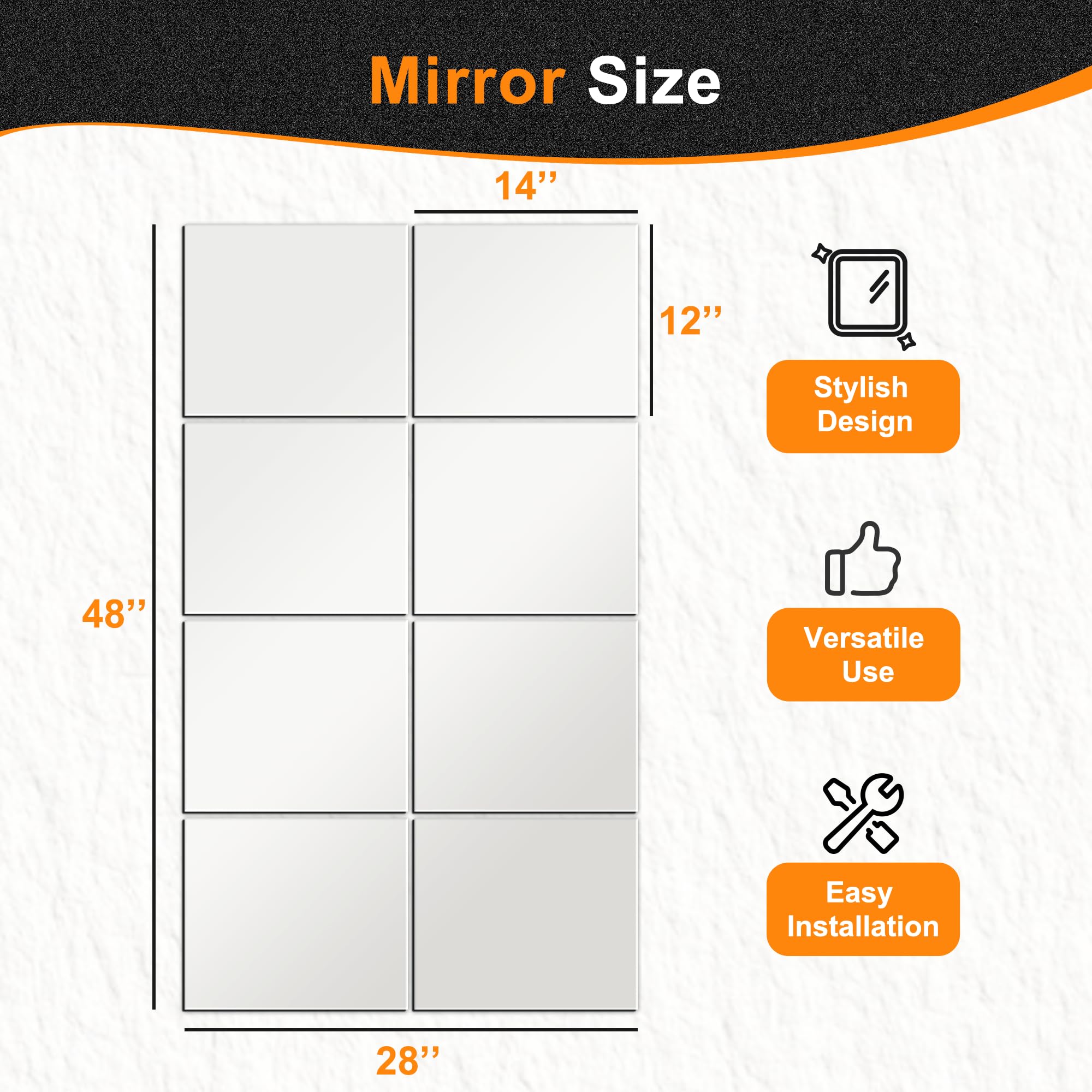 Delma mirror tiles mounted in home gym showing expanded space and visibility