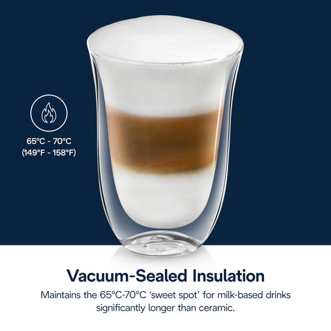 De'Longhi held in hand to show scale and comfortable grip for easy everyday use