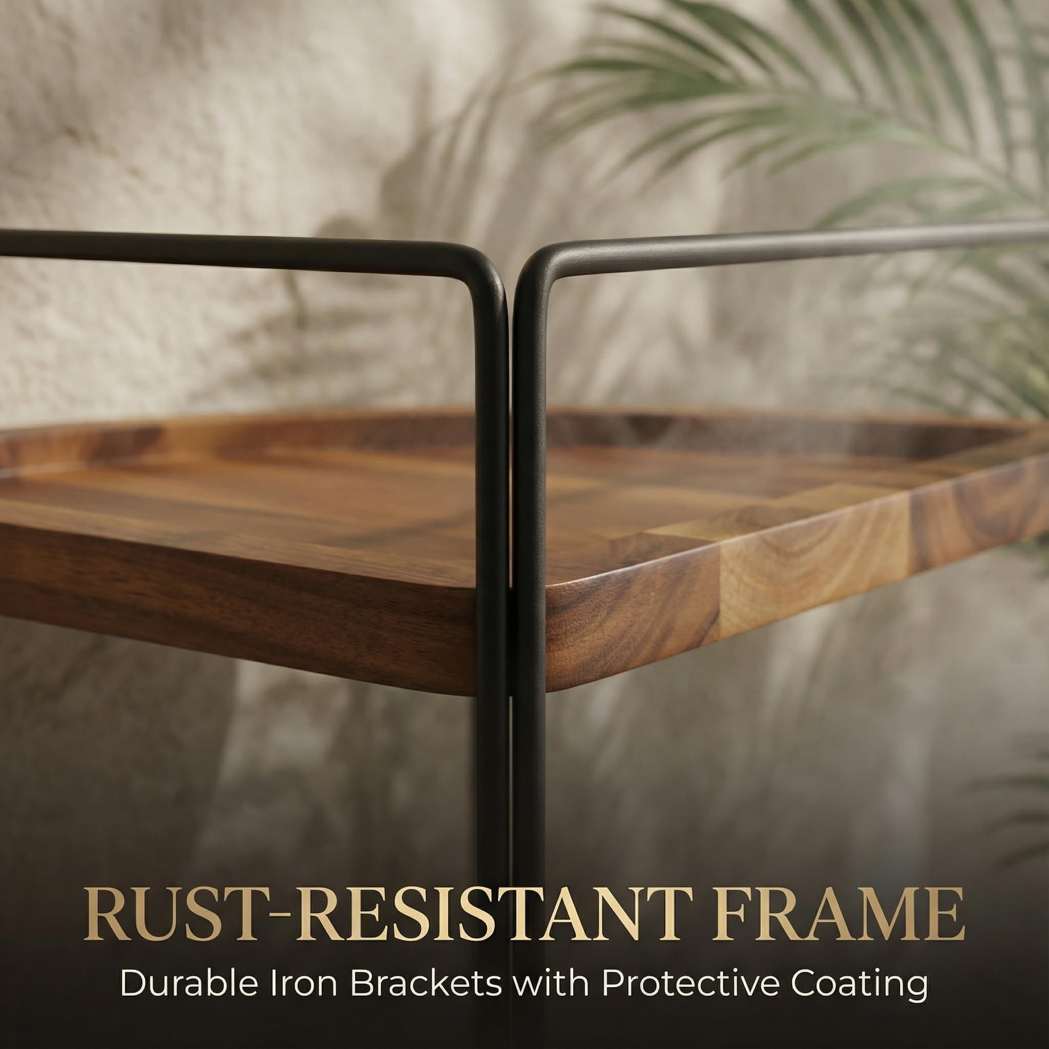 Demigo rust-resistant metal bracket detail showing durable humid-area performance