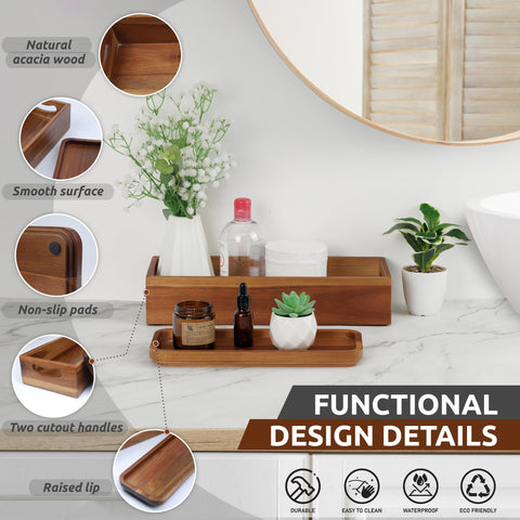 Demigo on a toilet tank demonstrating tidy organization and space-saving benefit