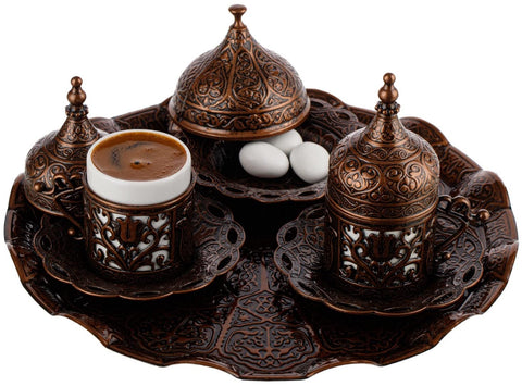 DEMMEX set in use on table demonstrating hospitality and authentic brewing ritual