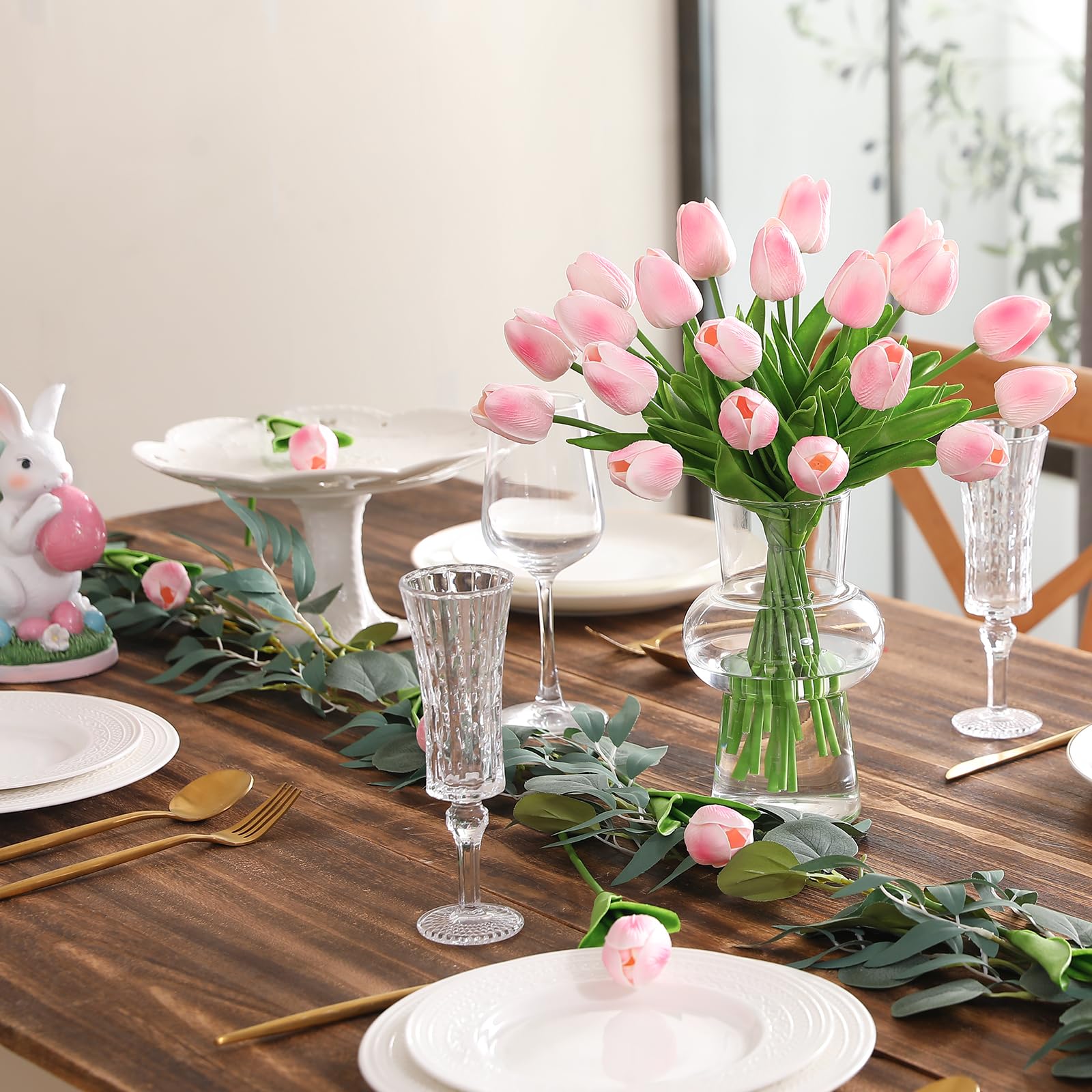 Deorok tulips arranged for Easter conveying seasonal cheer and low maintenance