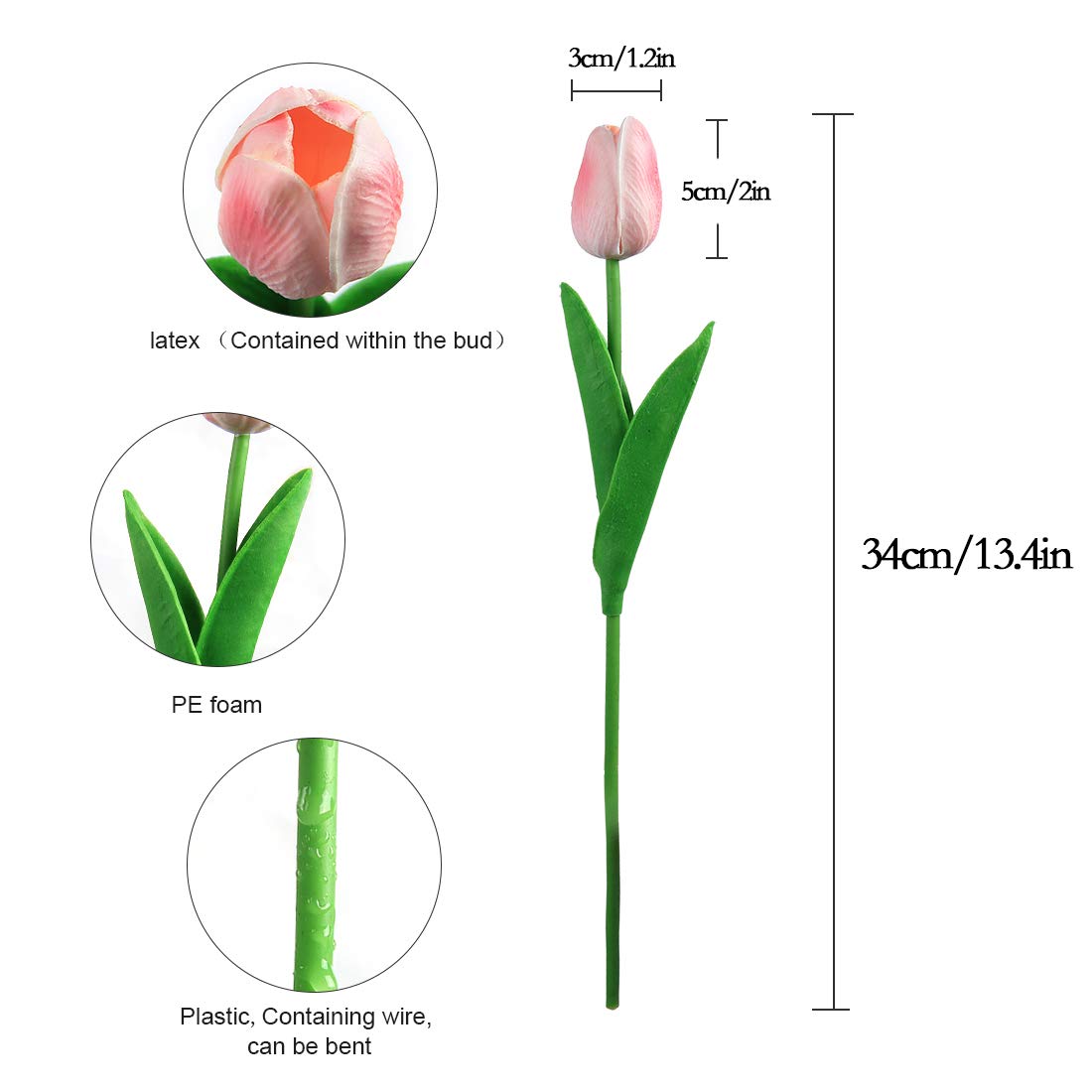 Deorok tabletop kitchen display proving non-allergenic fresh-flower appearance