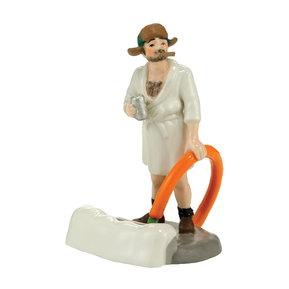 Department 56 Cousin Eddie front view showing detailed costume and pose for display