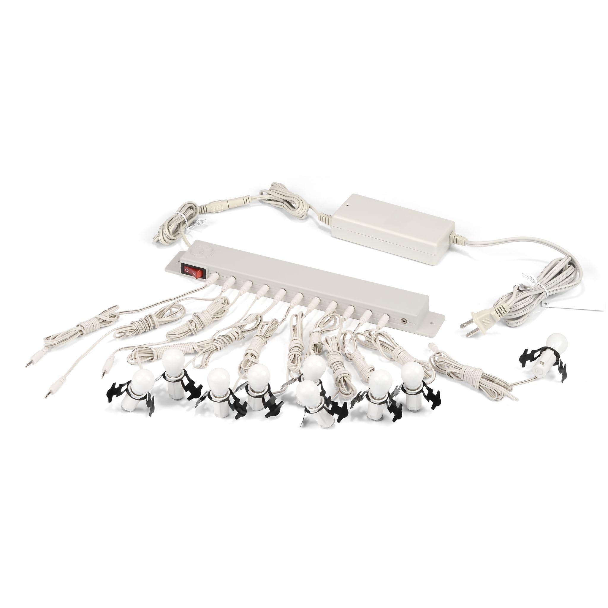 Department 56 front view lighting system showing clean design and hidden wiring benefit