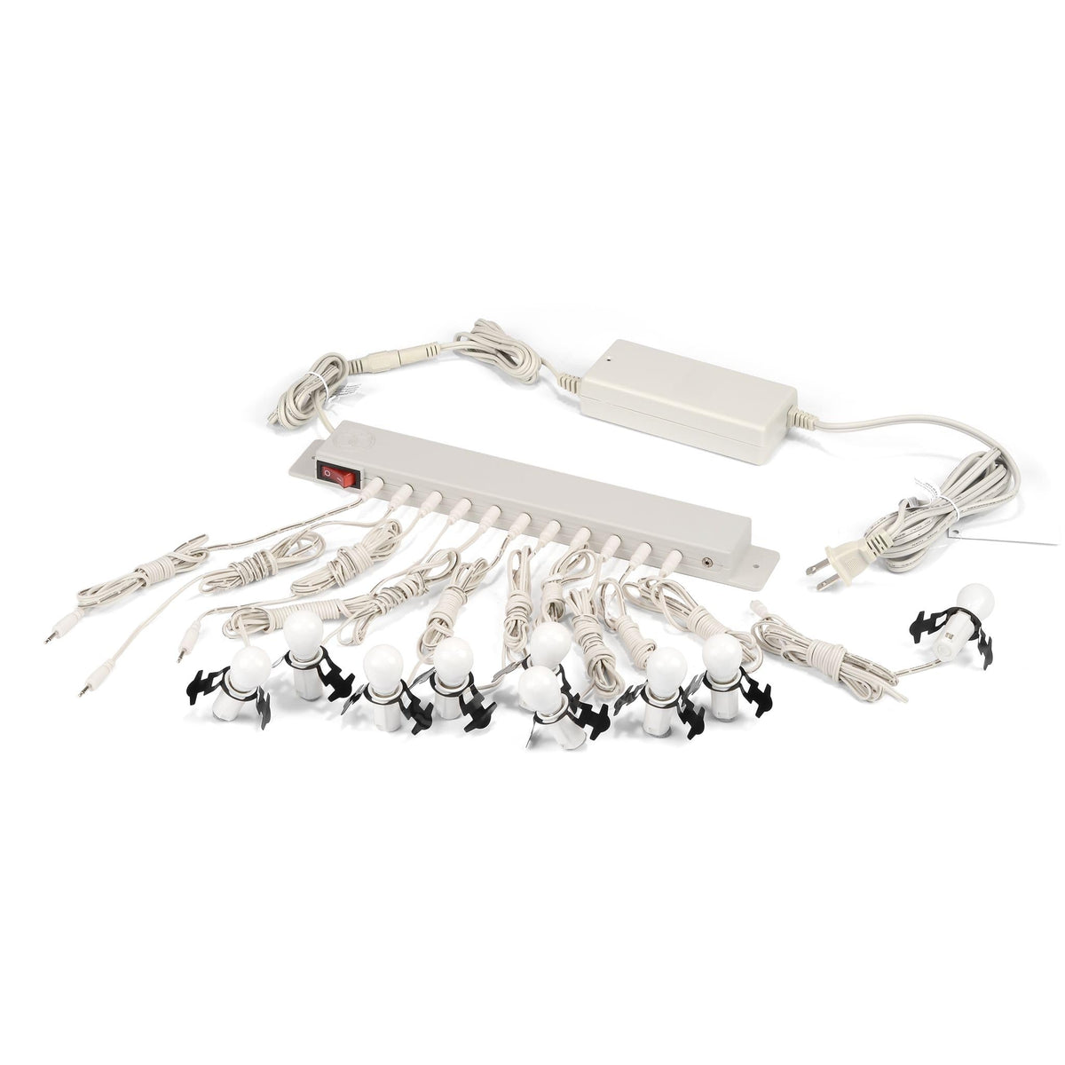 Department 56 front view lighting system showing clean design and hidden wiring benefit