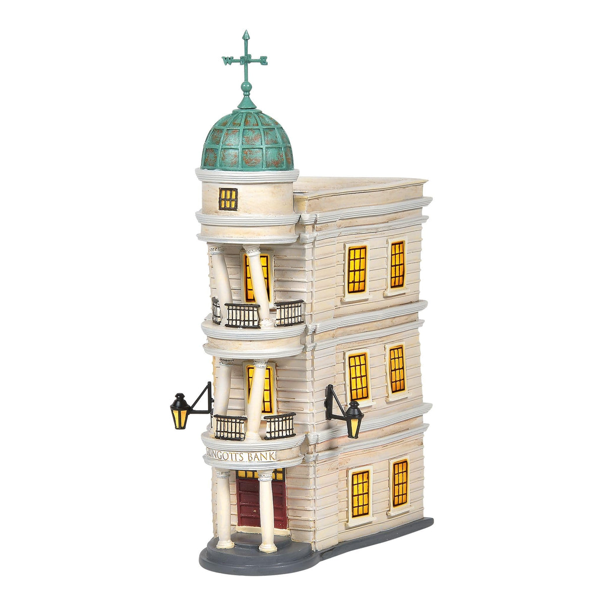 Department 56 Gringotts Bank front view showing detailed façade and display appeal
