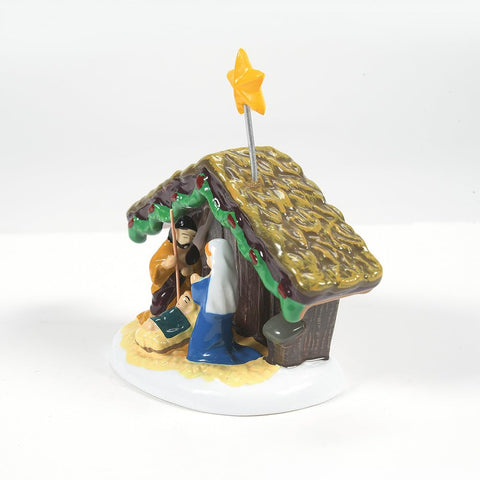 Department 56 Holy Family placed in Snow Village setting creating authentic scene