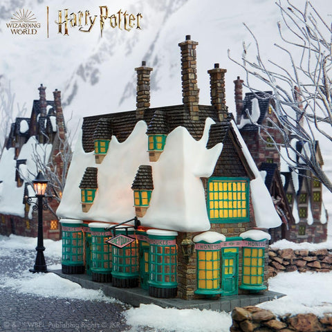 Department 56 Honeydukes window detail highlighting candy displays and depth